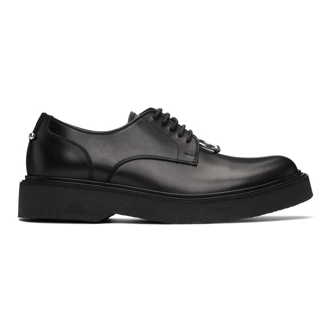 Neil Barrett Black Pierced Punk Derbys