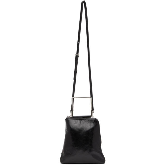 Marge Sherwood Black Crinkled Breeze Handle Bag