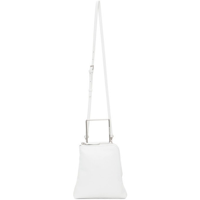 Marge Sherwood White Crinkled Breeze Handle Bag