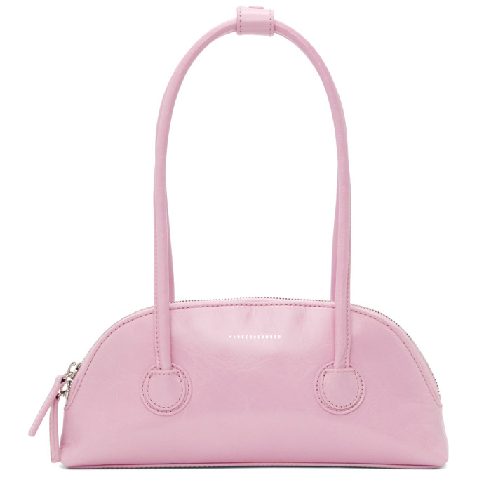 Marge Sherwood Pink Crinkled Bessette Bag
