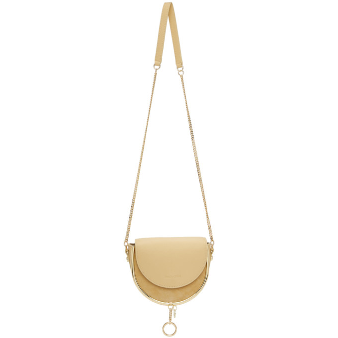 See by Chloe Beige Suede Mara Evening Bag