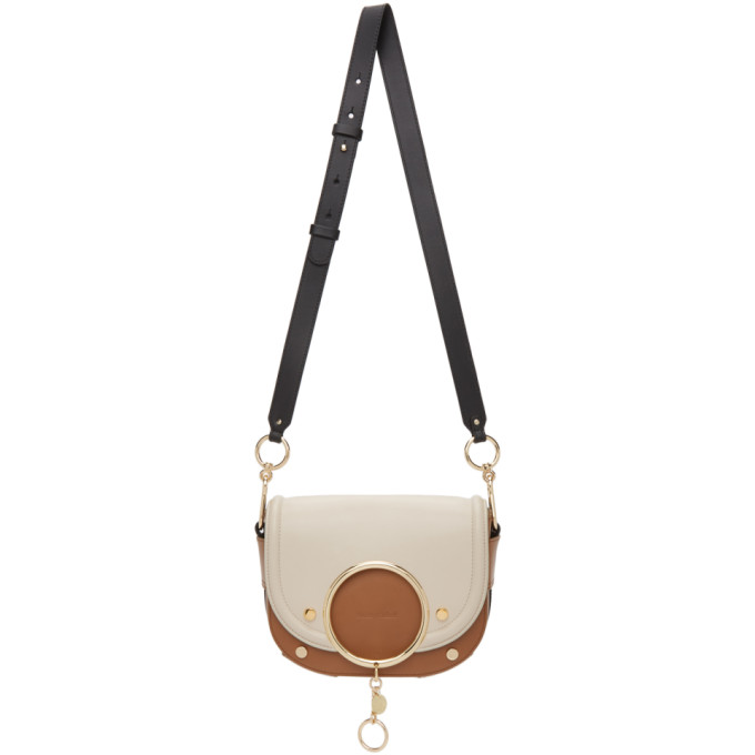 See by Chloe Brown and Taupe Mara Crossbody Bag