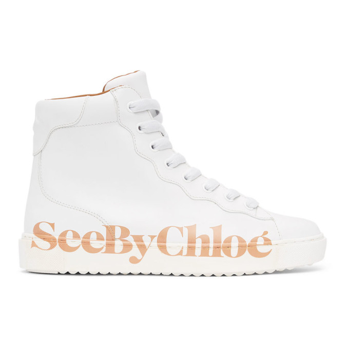 See by Chloe White Essie High-Top Sneakers