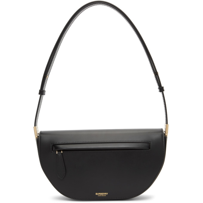 BURBERRY BLACK SMALL OLYMPIA BAG