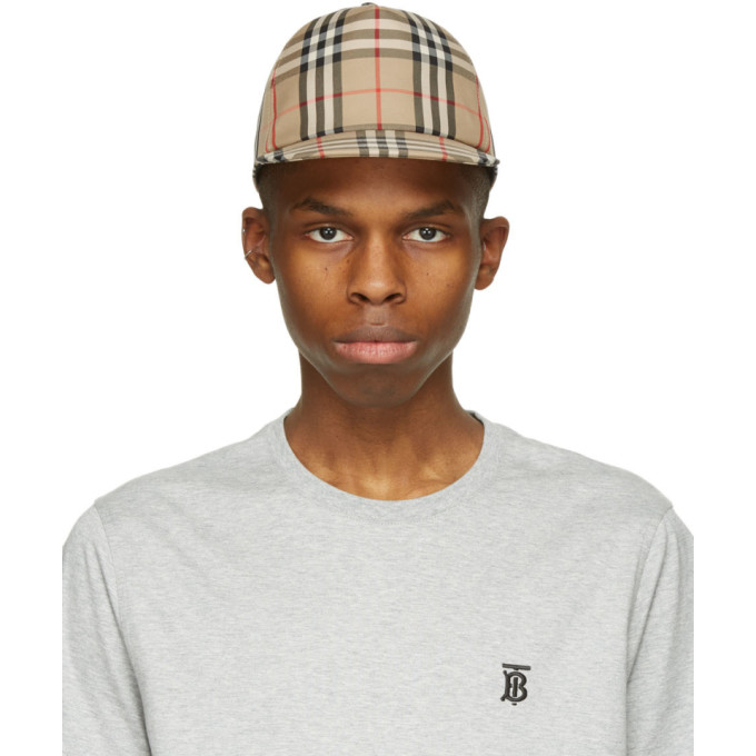 burberry check cap