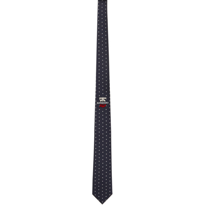 Burberry Navy Star Monogram Manston Tie