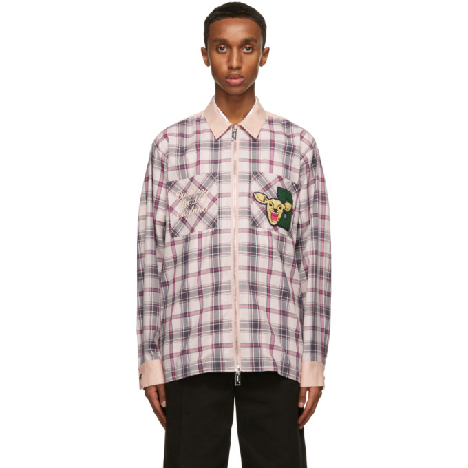 Burberry Pink Check Hannington Varsity Shirt