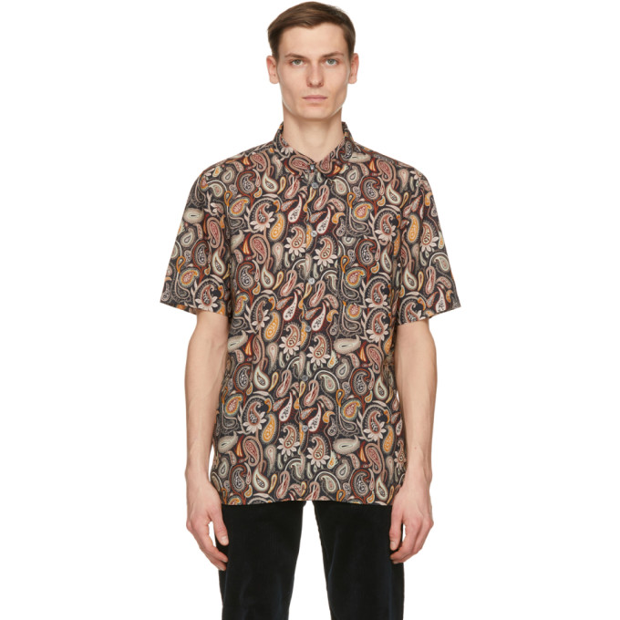 Wood Wood Multicolor Paisley Thor Short Sleeve Shirt