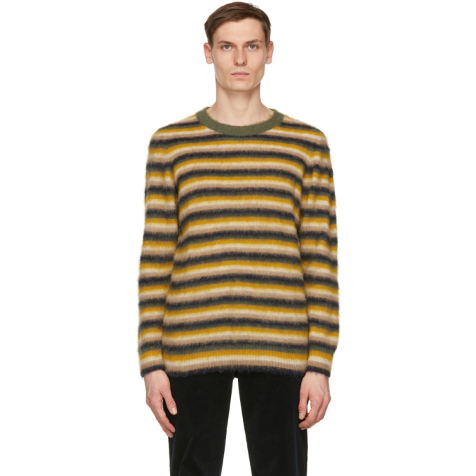 Wood Wood Yellow Striped John Sweater