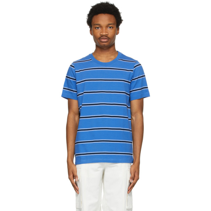 Marni Three-Pack Blue Striped T-Shirts