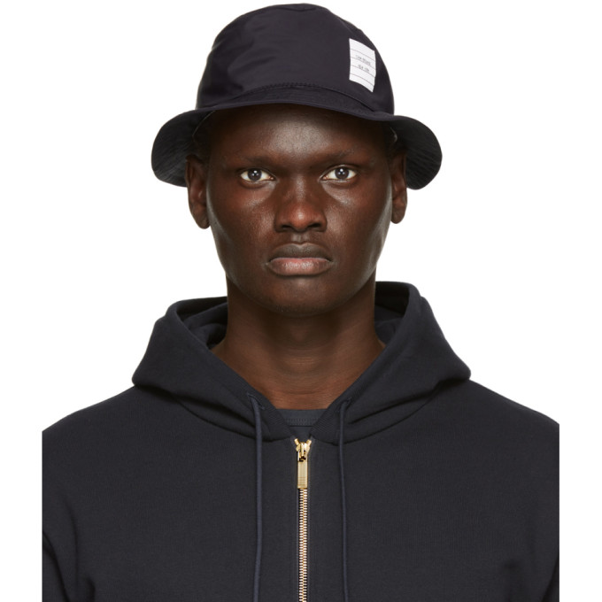 Thom Browne Navy Classic Bucket Hat