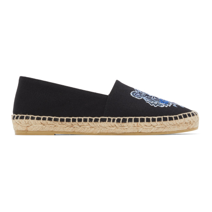 Kenzo Black Classic Tiger Espadrilles