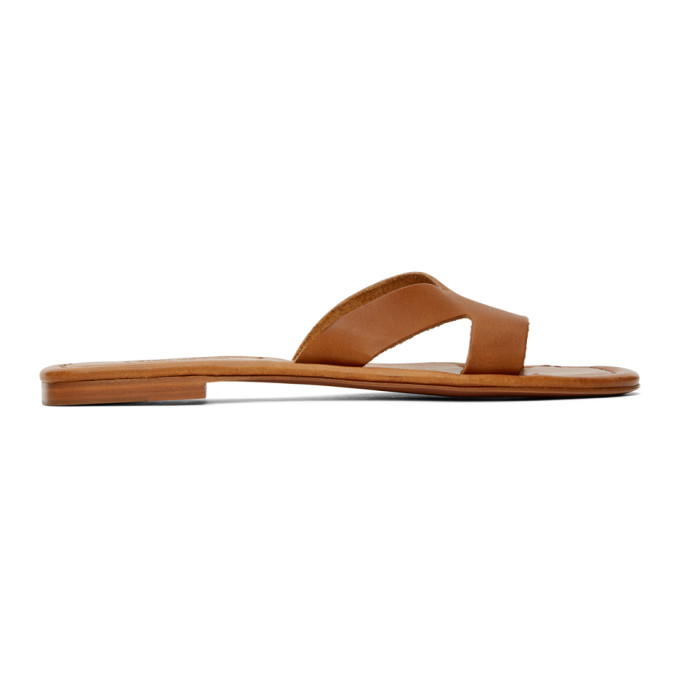 Kenzo Brown Opanka Flat Sandals