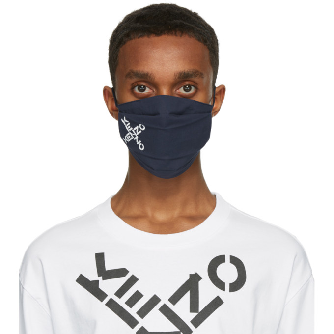 Kenzo Three-Pack Multicolor Sport Logo Face Masks