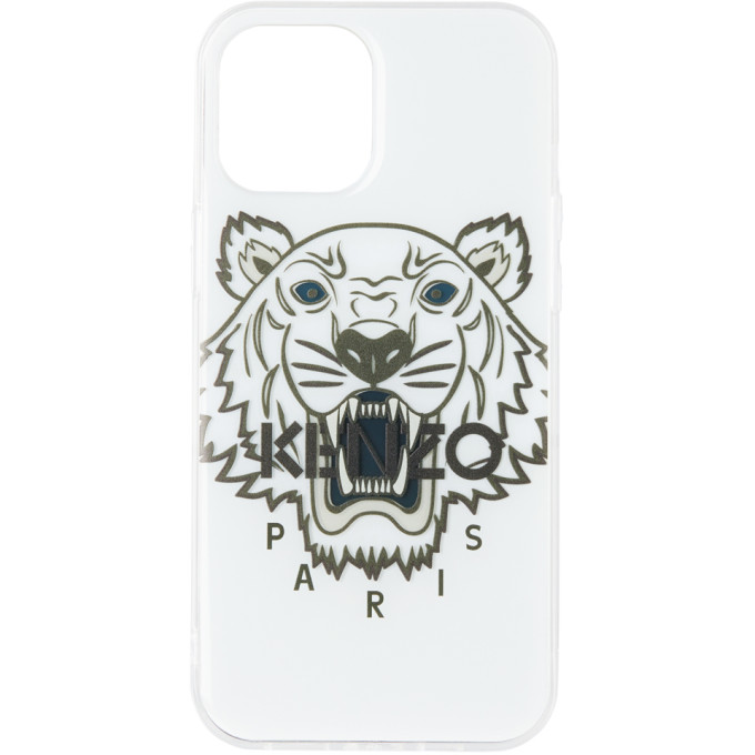 Kenzo White Resin Tiger iPhone 12 Pro Max Case