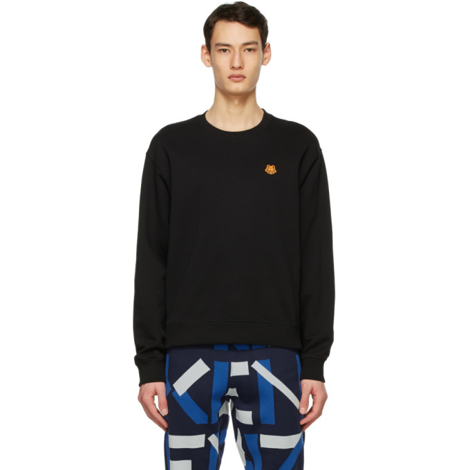 Kenzo Black Tiger Crest Sweatshirt