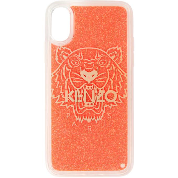 Kenzo Red Glitter Tiger iPhone X/XS Case