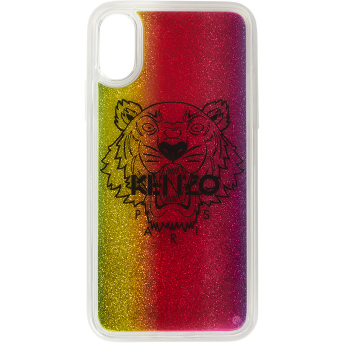 Kenzo Multicolor Glitter Tiger iPhone X/XS Case