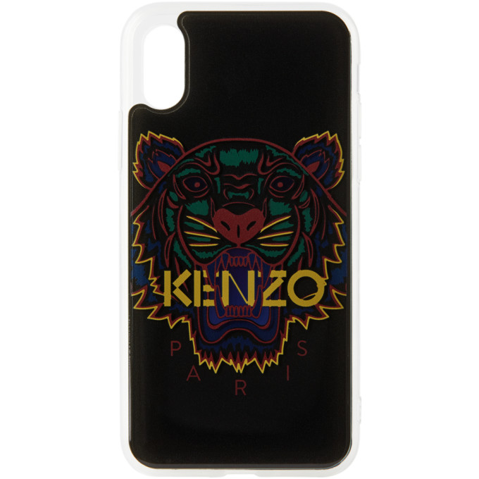 Kenzo Black 3D Tiger iPhone X/XS Phone Case