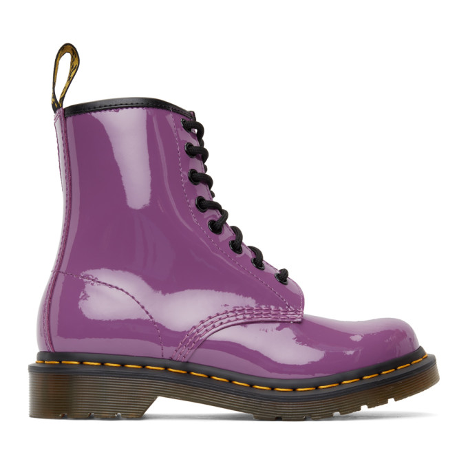 DR. MARTENS' PURPLE 1460 BOOTS