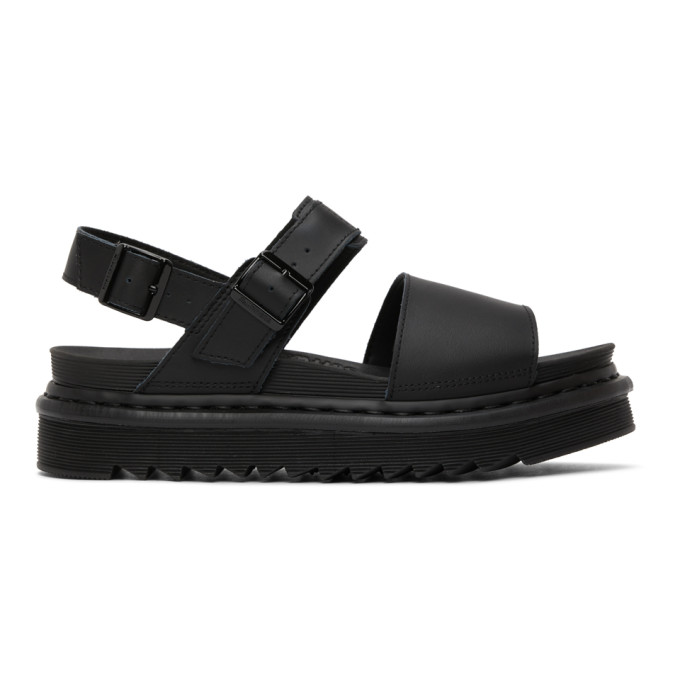 Dr. Martens Black Voss Sandals