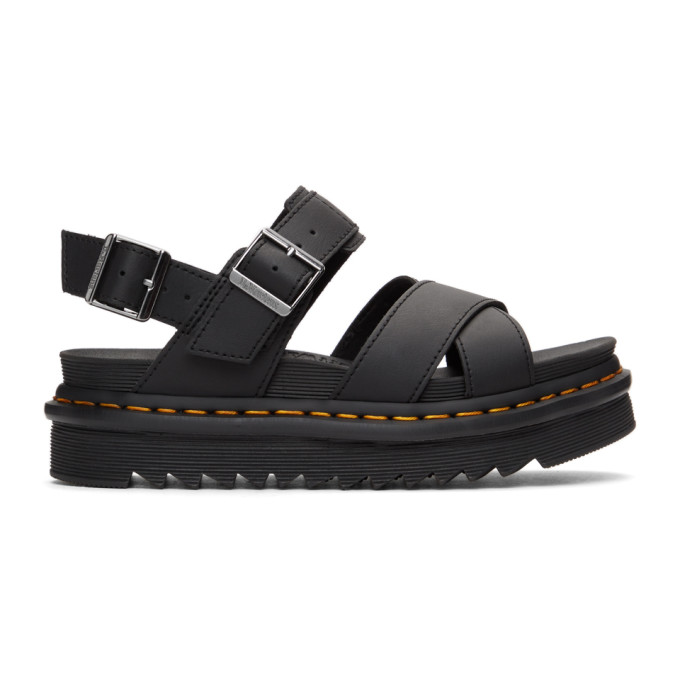 Dr. Martens Black Voss II Hydro Sandals