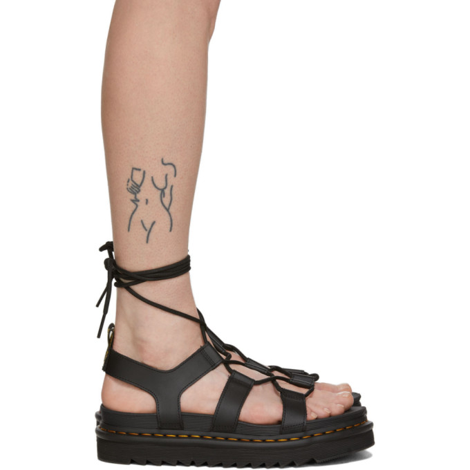 Dr. Martens Black Nartilla Sandals