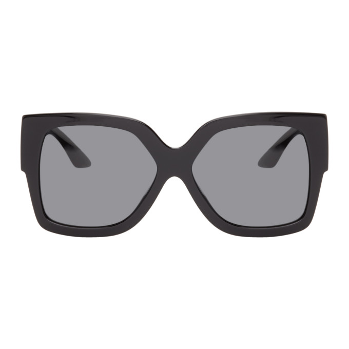 Versace Black Greca Square Sunglasses