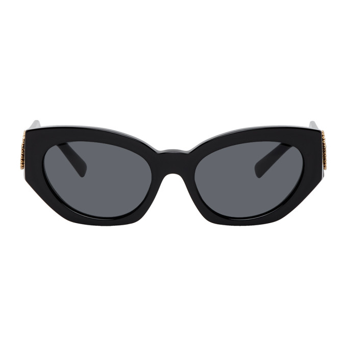 Versace Black Medusa Crystal Sunglasses