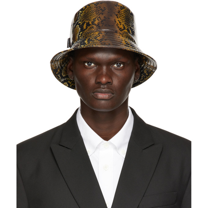 Versace Brown Snake Bucket Hat