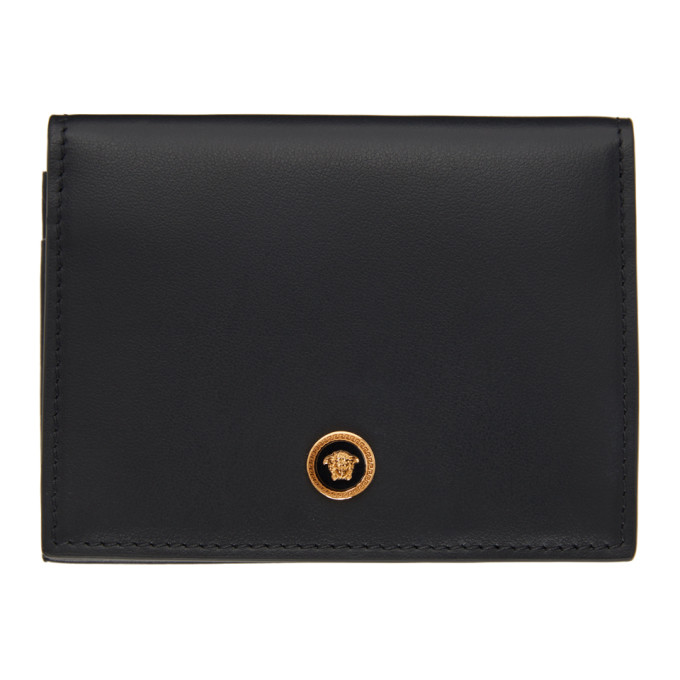 Versace Black Small Medusa Bifold Wallet