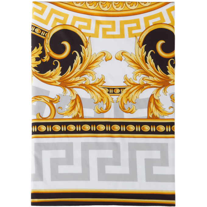 Versace Black and Gold Medusa Duvet Cover, Queen