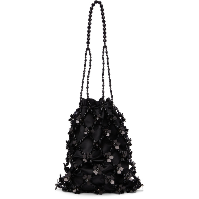 Simone Rocha Black Beaded Market Bag