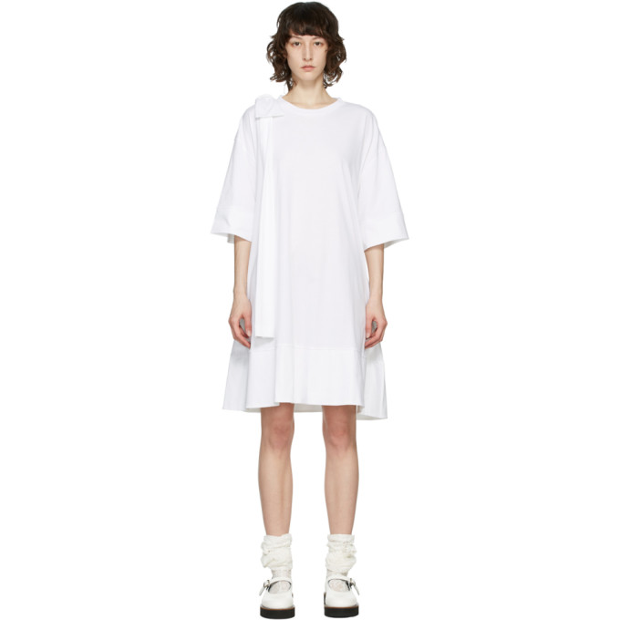 Simone Rocha White Bow Tunic Dress