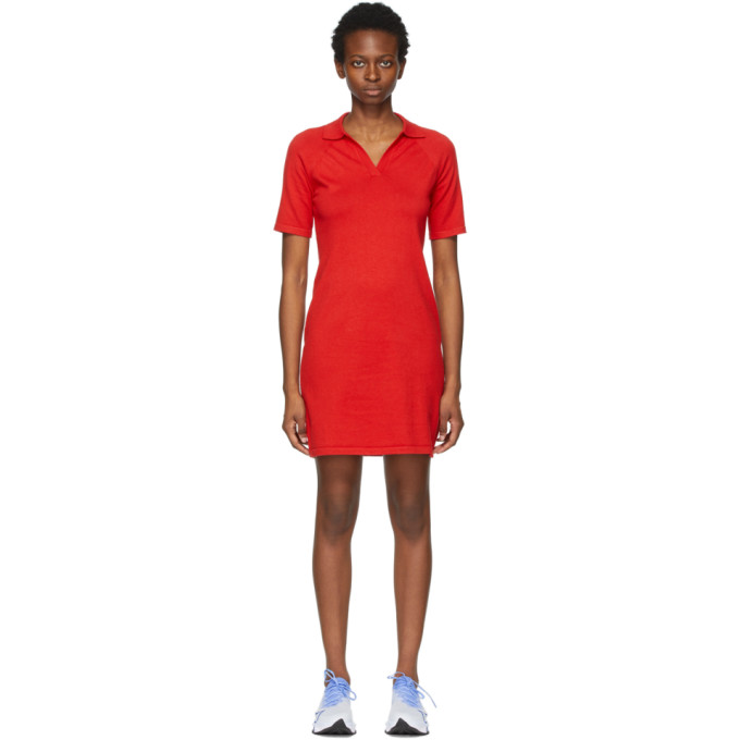 Victor Glemaud Red Polo Dress