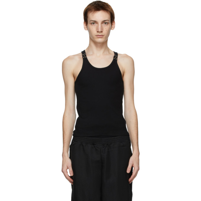 Dion Lee Black Hook and Eye Tank Top