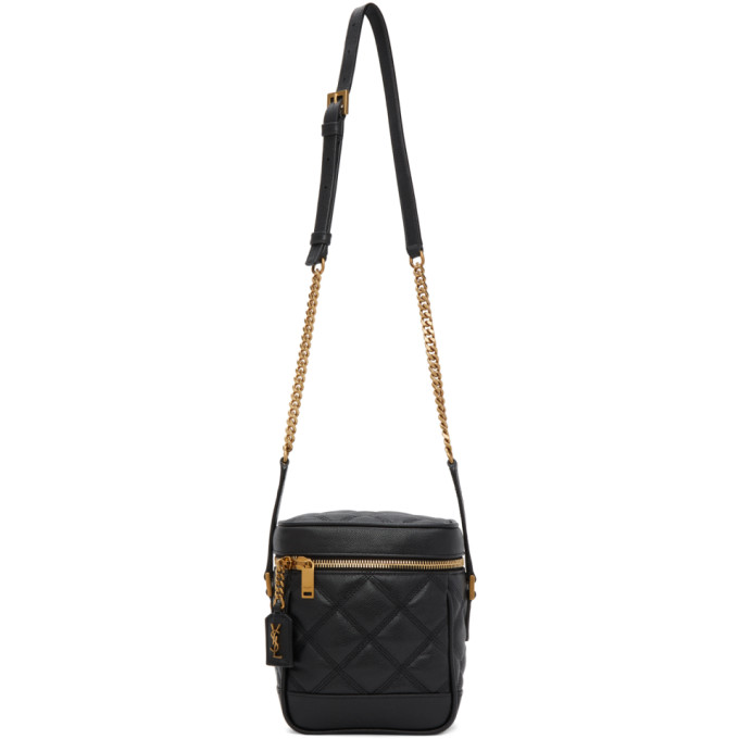 SAINT LAURENT BLACK 80'S VANITY BAG
