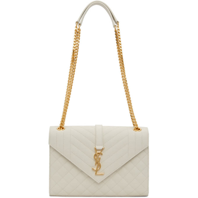 ysl white envelope bag
