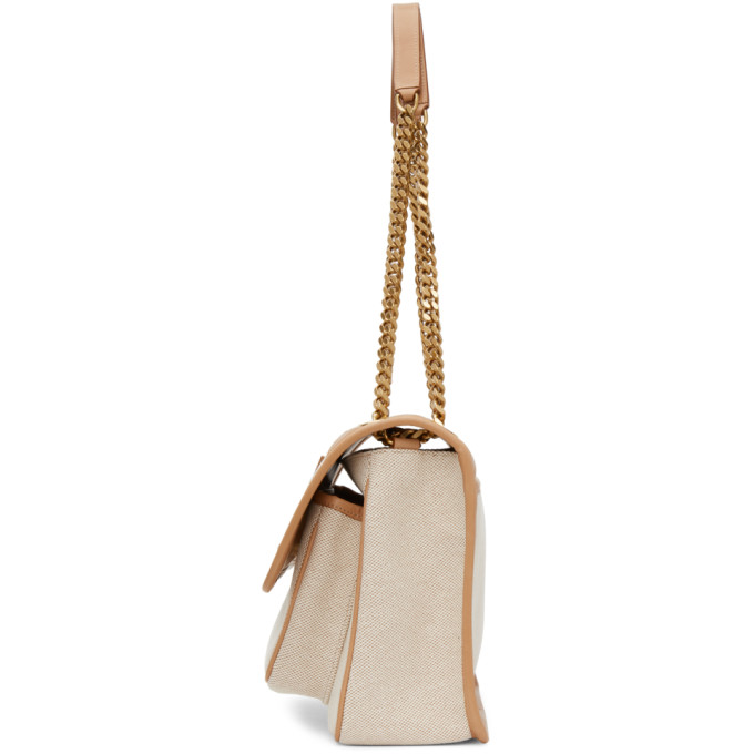 SAINT LAURENT SAINT LAURENT BEIGE CANVAS MEDIUM NIKI BAG