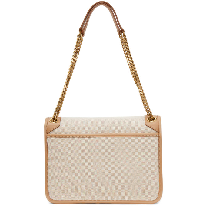 SAINT LAURENT SAINT LAURENT BEIGE CANVAS MEDIUM NIKI BAG