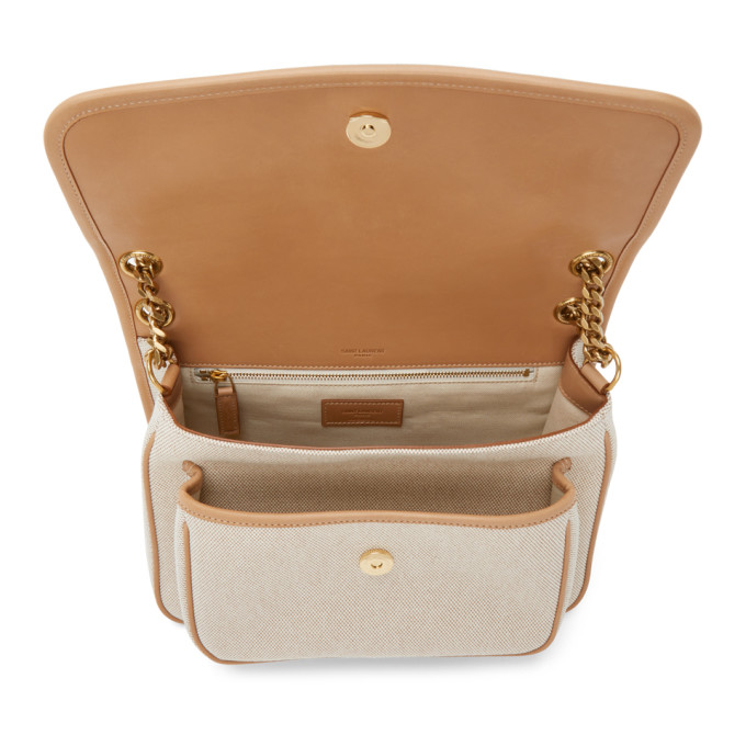 SAINT LAURENT SAINT LAURENT BEIGE CANVAS MEDIUM NIKI BAG