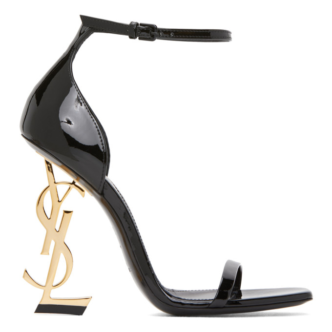 SAINT LAURENT BLACK OPYUM 110 HEELS