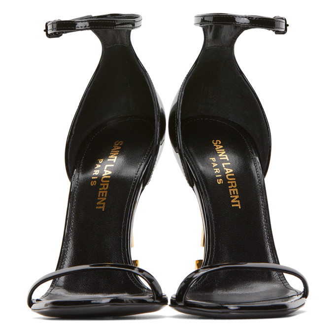 SAINT LAURENT BLACK OPYUM 110 HEELS