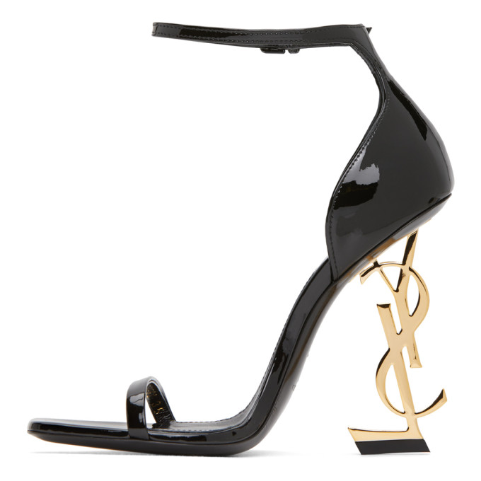 SAINT LAURENT BLACK OPYUM 110 HEELS