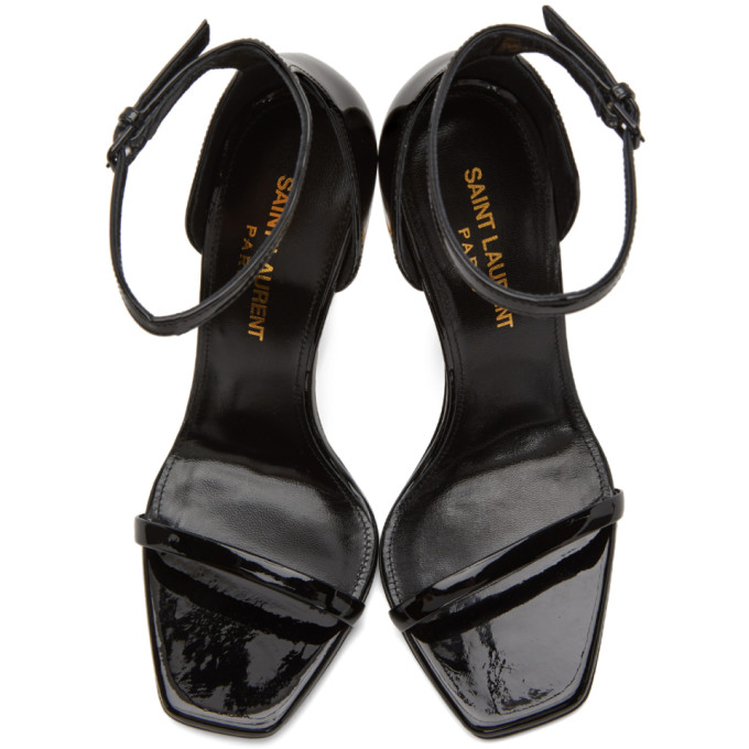 SAINT LAURENT BLACK OPYUM 110 HEELS