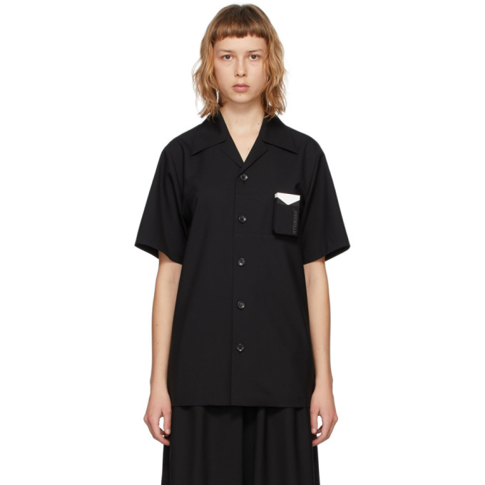 Hyein Seo SSENSE Exclusive Black Smokers Short Sleeve Shirt