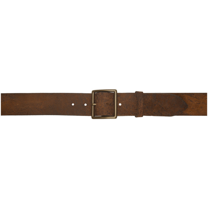 RRL Brown Jones Belt