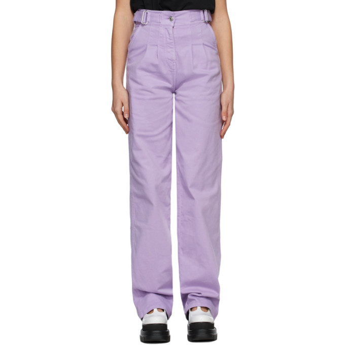 MSGM Purple Baggy Jeans