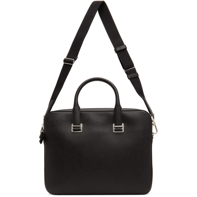 Dunhill Black Cadogan Single-Gusset Briefcase