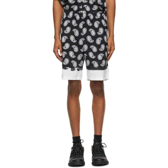 MSGM Black Viscose Shorts